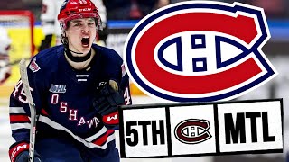 BECKETT SENNECKE TO THE HABS  MONTREAL CANADIENS DRAFT UPDATE [upl. by Noiram]