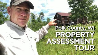 Property Assessment Tour  Land For Sale in Polk County WI [upl. by Arratal]