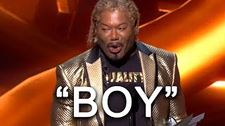 Christopher Judge Kratos says quotBoiquot in his speech [upl. by Myrvyn]