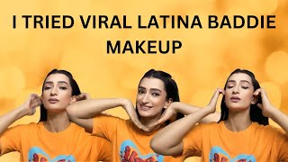 I Tried Viral Latina Baddie Makeup ❤️ Tarab Khan  Makeup Vlog [upl. by Neri]