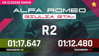 Asphalt 9  ALFA ROMEO GIULIA GTAm Grand Prix Round 2  1⭐ Touchdrive amp Manual Laps  COASTAL ICE [upl. by Aivatnuahs]