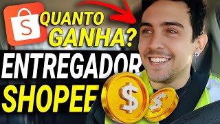 Quanto GANHA um ENTREGADOR da SHOPEE  Carro de Passeio [upl. by Rochester]