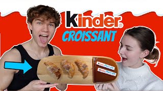 Vi laver KINDER CROISSANTER vlog [upl. by Ecnerual]