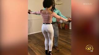 Konpa  Dancing to Rete La by Rutshelle  Gouye  Kompa Haitian dance 2020 [upl. by Novyar206]