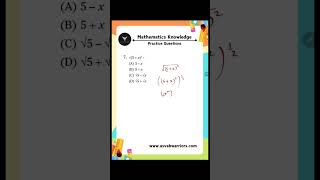 ASVAB Mathematics Knowledge Practice Questions asvab asvabwarriors usa usarmy mathsknowledge [upl. by Apurk]