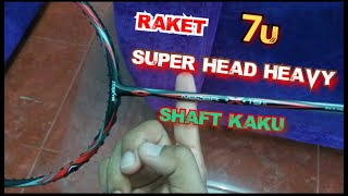 unboxing dan review raket andalan saya cuma 65gr beratnya [upl. by Hcirdeirf]