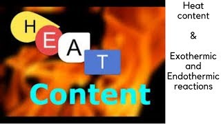 4 Heat content amp exothermic and endothermic reactions first year secondary 2nd term [upl. by Arriaet938]