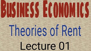 Business EconomicsTheories of RentBcom1styearRicardian theory of RentCommerce RoomPriyaDhamija [upl. by Wilber697]