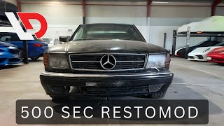 Mercedes 500 SEC Restomod Intro [upl. by Ddet]