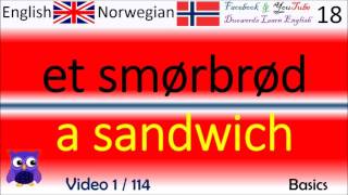 01 Basics  Grunnleggende Norsk  Engelske Ord  Norwegian  English Words læring engelsk lære [upl. by Neoma]