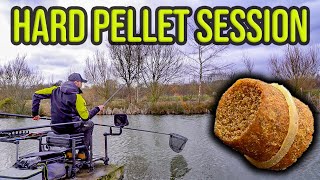 Pole Fishing For Carp With Hard Pellets  In Session [upl. by Desirea]