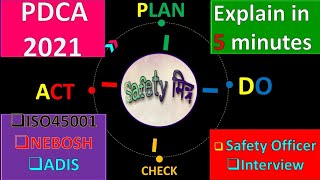 PDCA  PDCA Cycle 2021  Plan Do Check Act Explained With Example  PDCA in Safety Management System [upl. by Kotz]