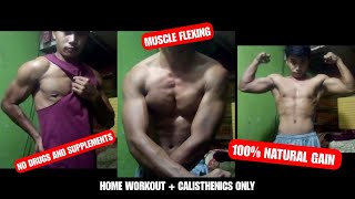 MUSCLE FLEXING  FILIPINO  NO EDIT NATURAL GAINER [upl. by Tarrance]