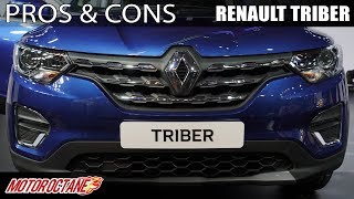 Renault Triber  Pros and Cons  Hindi  MotorOctane [upl. by Natsirk]