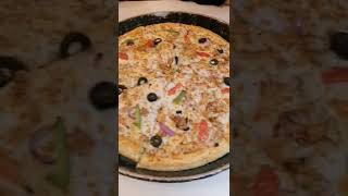 chicken fajita pizzapizzashortsyoutubesialkotstreetfood [upl. by Dranal]