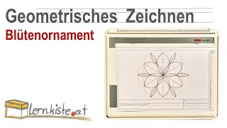 Geometrisches Zeichnen  Blütenornament [upl. by Rossing]