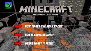 Minecraft Bedrock D6BS Xray Texture Pack In 11940 [upl. by Earej]