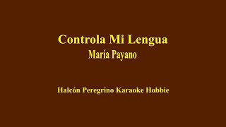 Karaoke  María Payano  Controla Mi Lengua [upl. by Nuahsor]