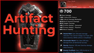 Where to find The Wall Artifact  New World Aeternum  Artifact Hunting [upl. by Kinnon]