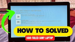 Your VAIO Failed To Start Windows  The Operating System Was Not Found  How To Fix Sony VAIO [upl. by Kyne]