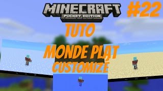 Minecraft PE Tuto  Map plate personnalisé Obsolète [upl. by Narat]