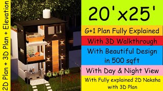 20x25 house plan  20x25 house plan 3D  20x25 house design  20 by 25 house design  🏡 [upl. by Acirederf869]