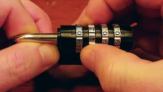 Picking 12 Unbranded combination lock revisited [upl. by Ihcelek]