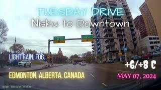 Nisku to Downtown Edmonton Alberta Canada 68 Celsius [upl. by Eenram547]