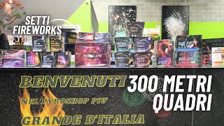 TOUR del NEGOZIO di FUOCHI DARTIFICIO PIU GRANDE DITALIA e UNBOXING e SPARO di DUE BOX di FUOCHI [upl. by Adyol]