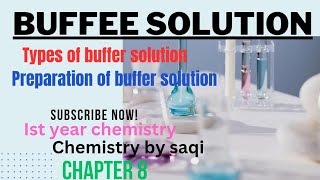 Buffer solutionchapter 8ist year chemistry [upl. by Htaeh]