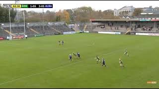 CRAIG MORRISON GOAL  IRELAND V SCOTLAND  2024 SHINTY HURLING INTERNATIONAL [upl. by Yaned433]