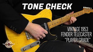 TONE CHECK Vintage 1953 Fender Telecaster Demo  No Talking [upl. by Almallah569]