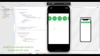SwiftUI Horizontal scroll or horizontal list view [upl. by Ahcilef]