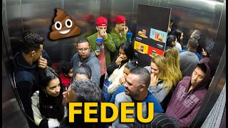 PEIDEI NO ELEVADOR E FEDEU 💩 [upl. by Idnic]