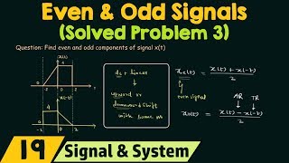 Even and Odd Signals Solved Problem 3 [upl. by Gnes]