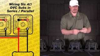 Subwoofer Wiring Six DVC Subs in Series Parallel [upl. by Akimal653]