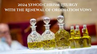 Tuesday March 26 2024—Synod Chrism Liturgy with the Renewal of Ordination Vows [upl. by Dew]