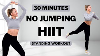 🔥30 MIN CARDIO HIIT WORKOUT🔥ALL STANDING🔥Full Body🔥No Equipment🔥No Repeats🔥 [upl. by Celinda]