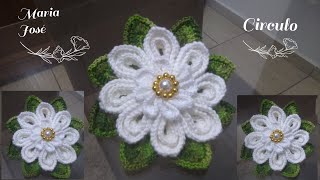 Flor da Prosperidade em crochê com Maria José [upl. by Nnaeiram52]