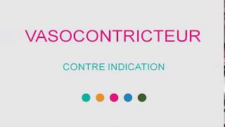 Anesthèsie dentaire  Contre indication du vasoconstricteur [upl. by Nodal]