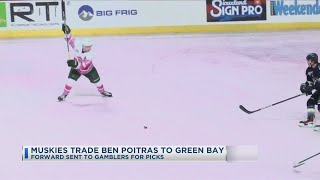 Muskies Trade Ben Poitras To Green Bay [upl. by Tab627]