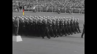 Abschiedsparade der Bundeswehr für Konrad Adenauer III 1963 [upl. by Neeliak513]