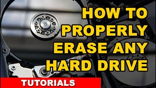 How to properly erase any hard drive  FREE TOOLS [upl. by Kcirrej]