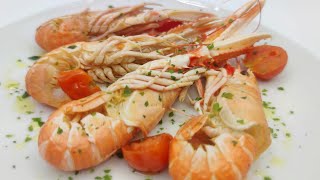 scampi in padella pronti in 5 minuti [upl. by Innek]