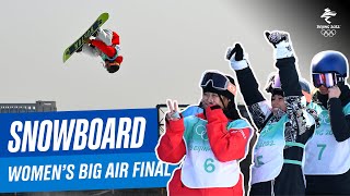 Snowboard  Womens Big Air Final  Full Replay  Beijing2022 [upl. by Isak]