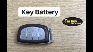 Hyundai i40 Proximity Key Battery Change HOW TO [upl. by Sokem]