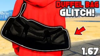 UPDATE How To Get The Jet Black Duffel Bag In Gta 5 Online 167 [upl. by Nylrats429]