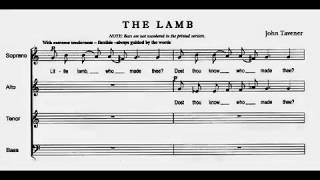 John Tavener  The Lamb for Choir Score video [upl. by Rawdan]