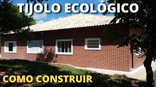 Tijolo Ecologico  Como Construir Passo a Passo [upl. by Yrallam]