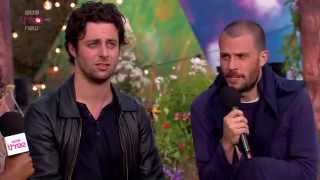 The Maccabees Interview  Glastonbury 2015 [upl. by Ahsinav]